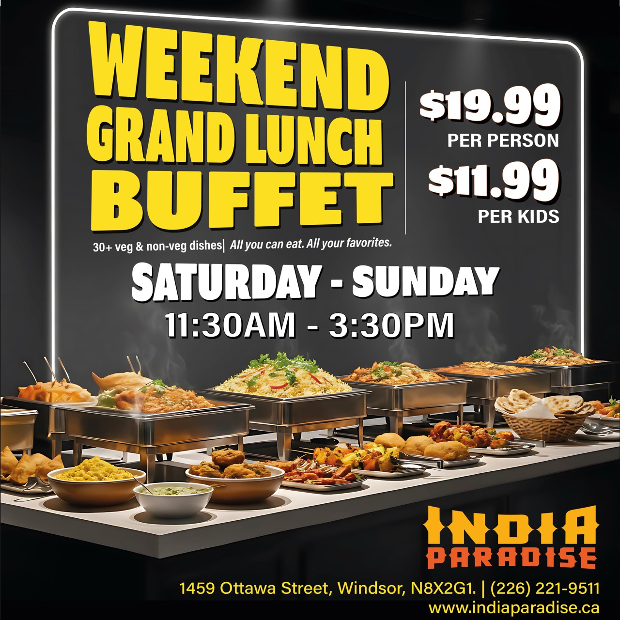 Indian Restaurant in Windsor | India Paradise Restaurant